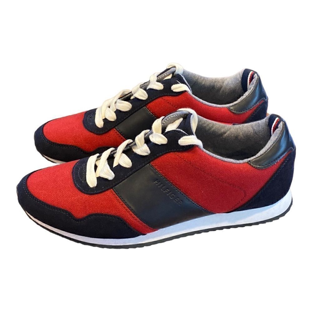 Tommy Hilfiger Men’s Low Top Canvas Lace Up Sneakers Size 10